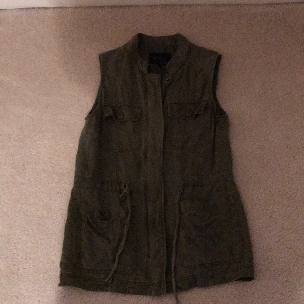 Sanctuary army green vest